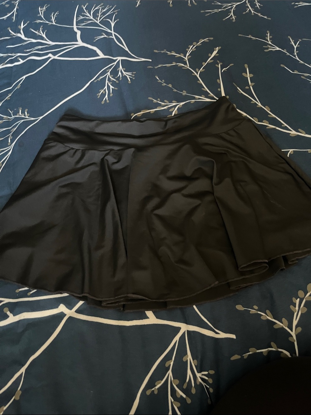 SHEIN Black Circle Skater Skirt